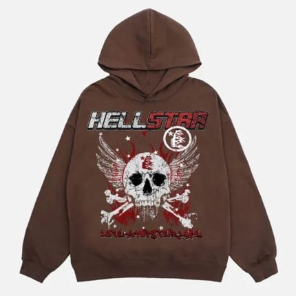 Hellstar Record Hoodie Brown